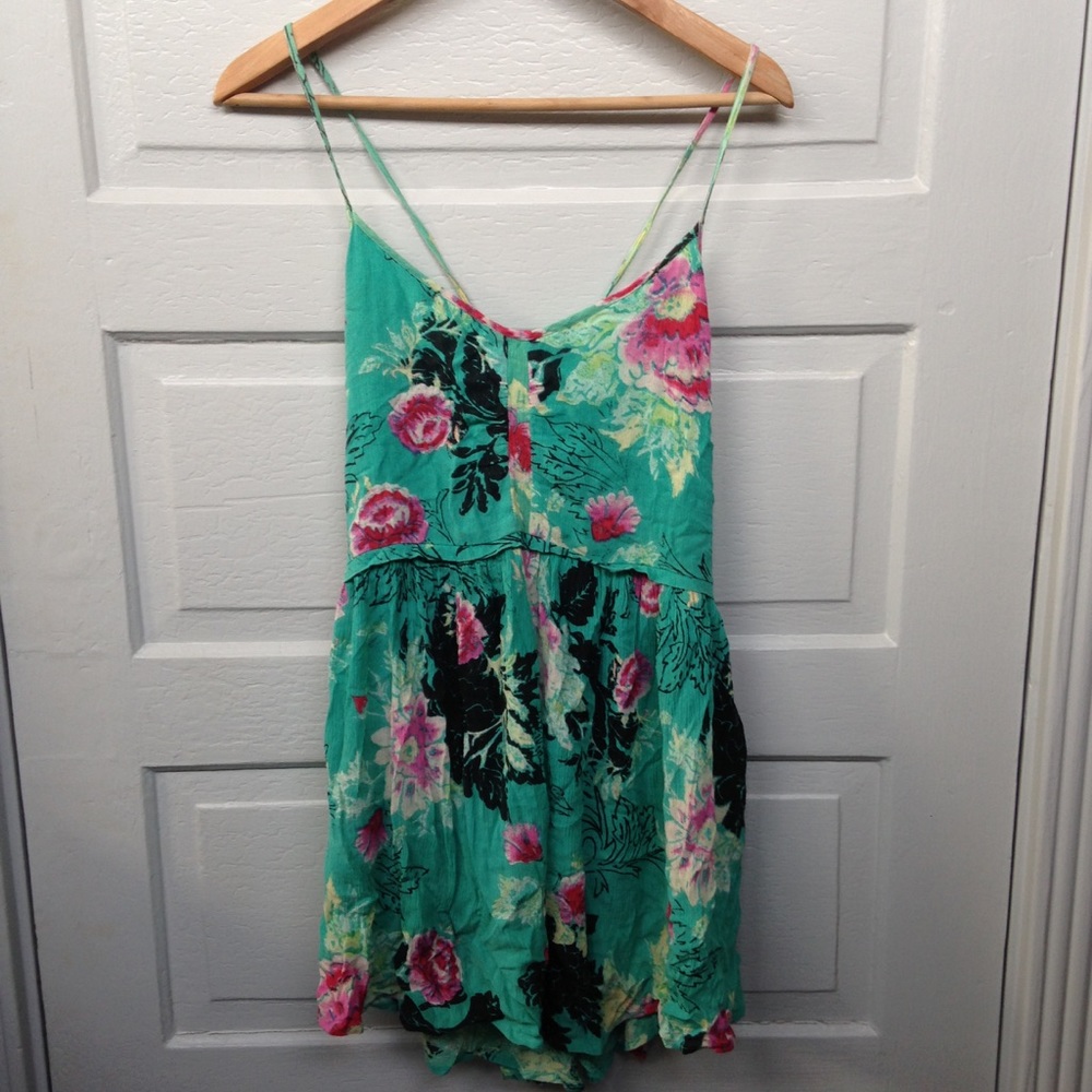 Billabong adjustable strap gauze dress Tropical !